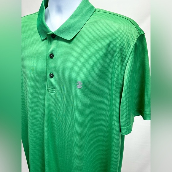 🛍️IZOD GOLF Men’s Kelly green grid‎ pattern golf polo size XL. - Picture 2 of 13